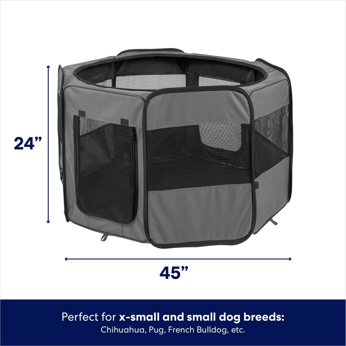 Frisco Soft-Sided Dog， Cat and Small Pet Exercise Playpen