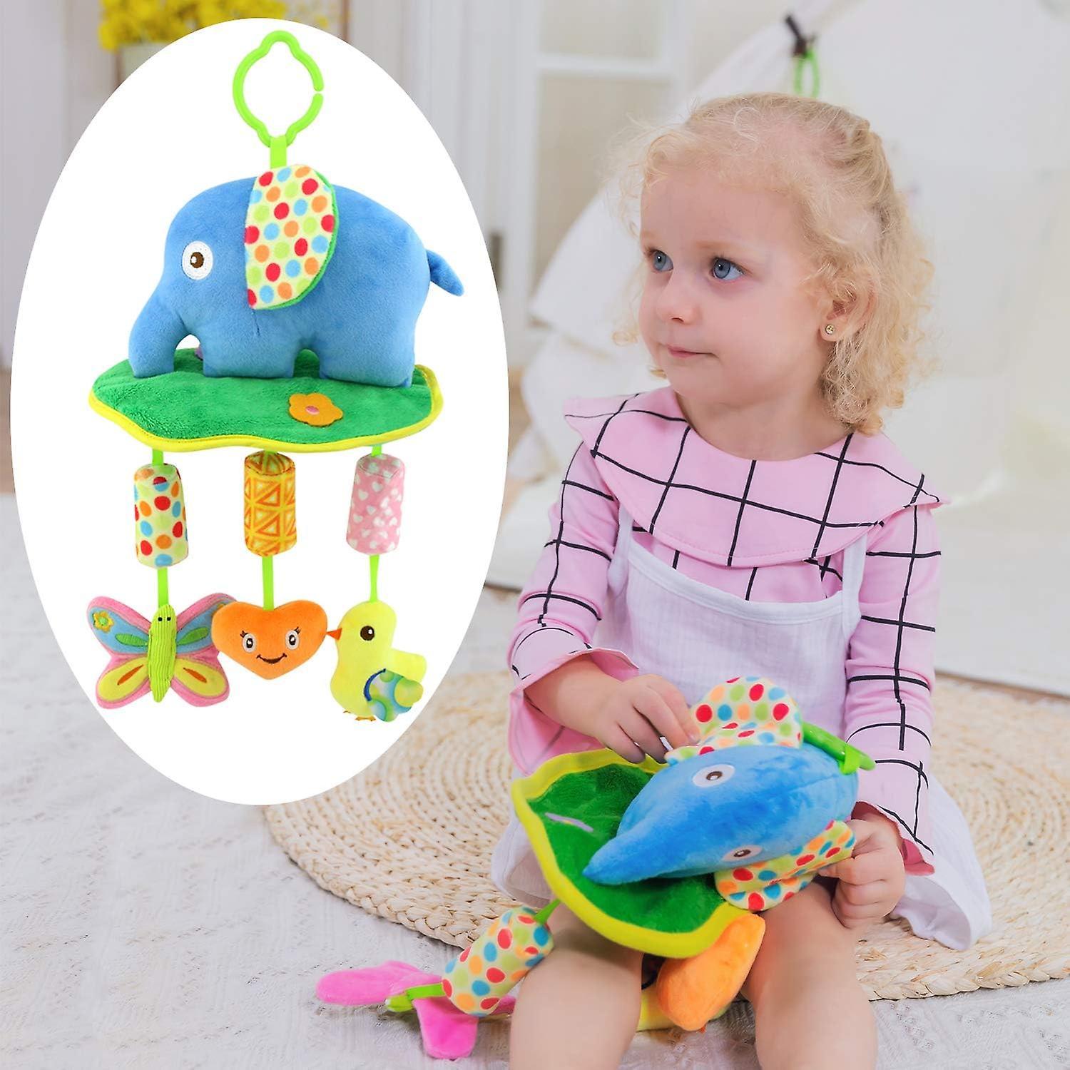 Car Seat Toys， Baby Toys 3-6 Months， Hanging Baby Toys， Stroller Toys Baby Rattles 0-10 Months For Baby Stroller Colorful Animal Bell Rattle For Infan