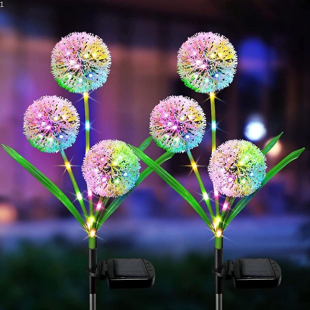 Garden Lights Outdoor Waterproof Led Flower Solar Stakes Light Pathway Yard Patio Villa Lawn Decorative Lamp