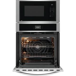 Frigidaire 27 in. Electric Wall OvenMicrowave Combination in Stainless Steel FCWM2727AS