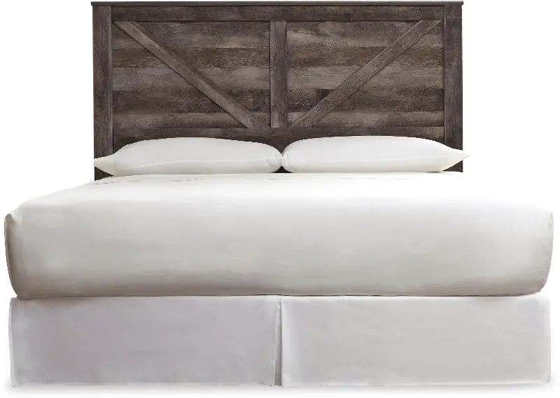 Wesley Rustic Gray King Headboard