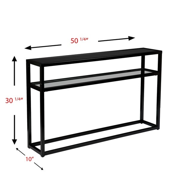 SEI Furniture Baldrick Modern Console Table - Black