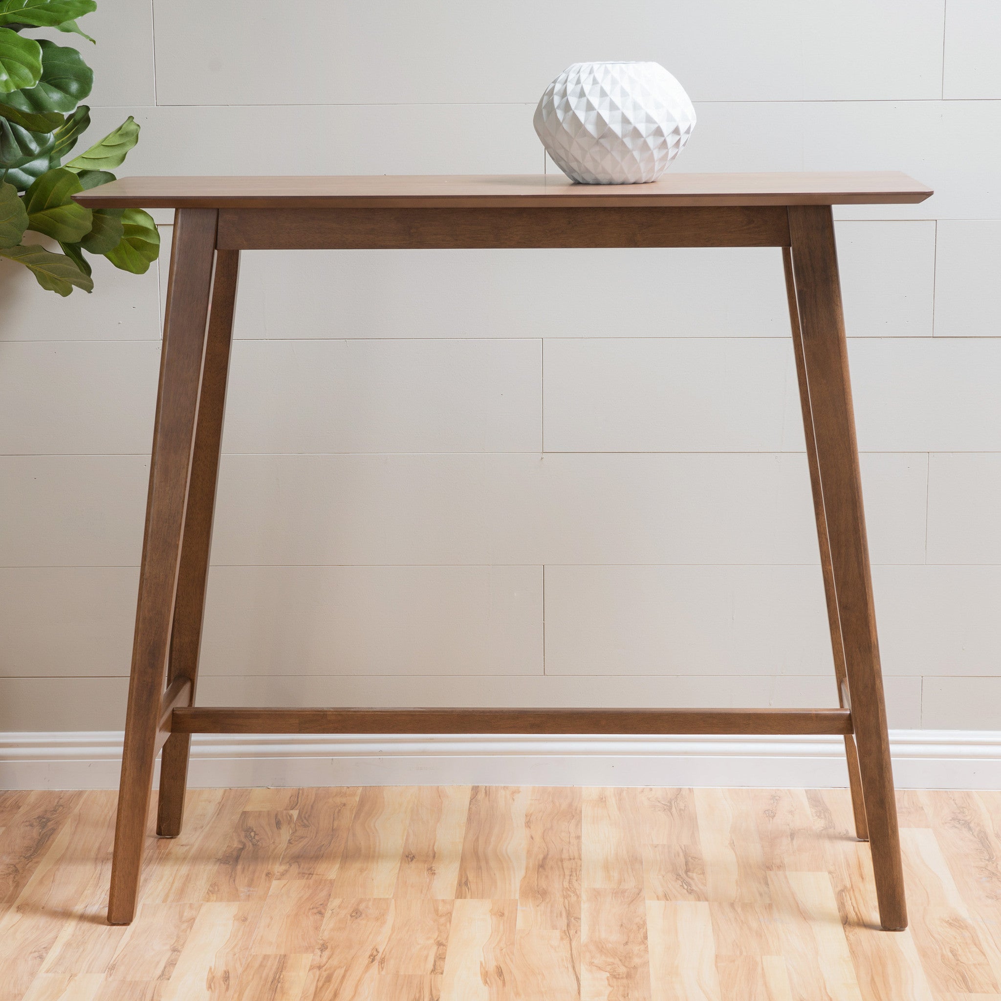 Margaret Mid-Century Rectangular Bar Table with Tapered Legs