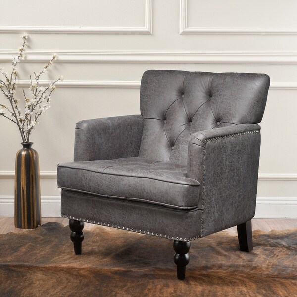 Malone Microfiber Club Chair by Christopher Knight Home - 28.00 L x 29.50 W x 33.50 H