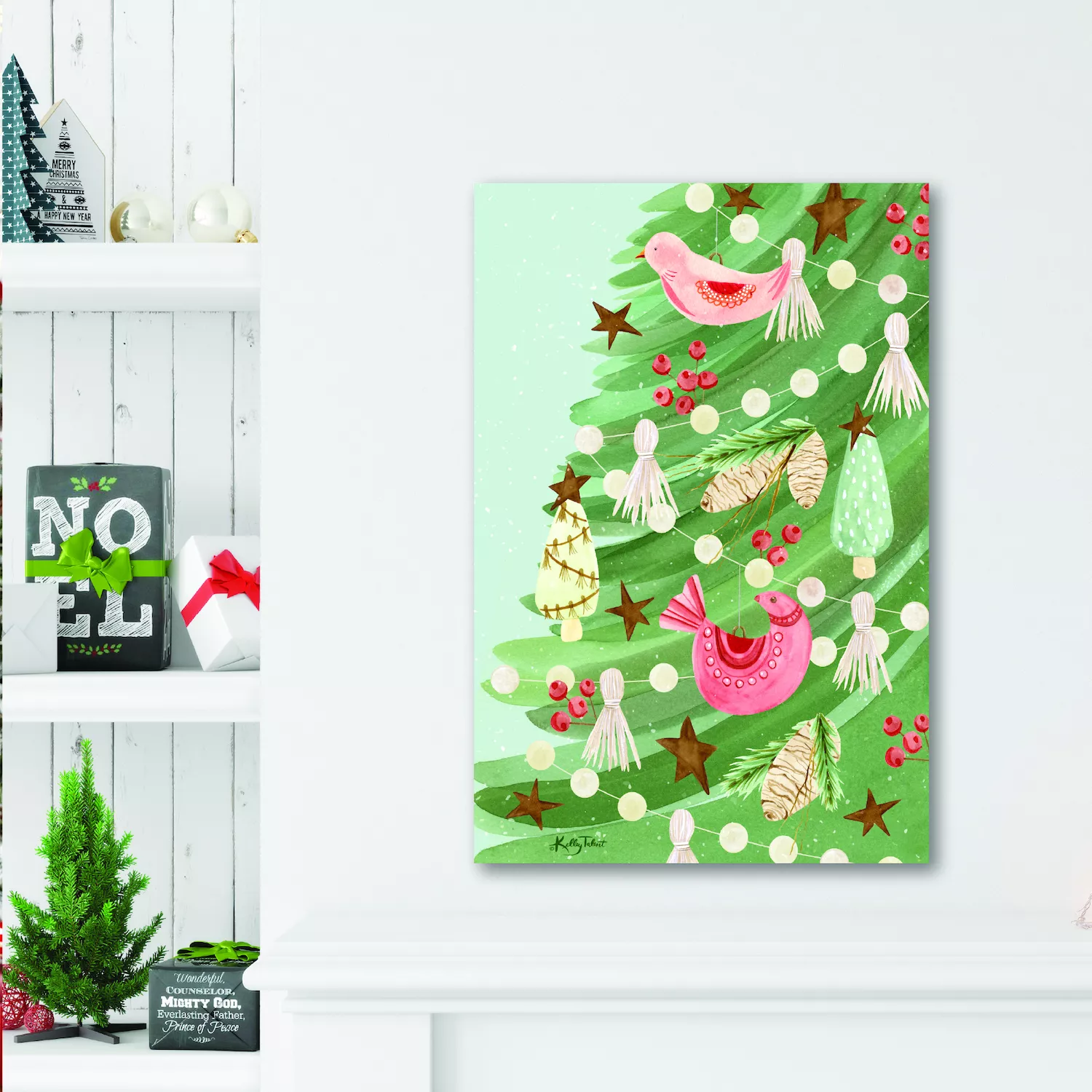 COURTSIDE MARKET Calm Christmas Canvas Wall Art