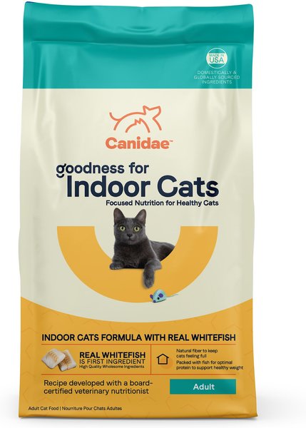 CANIDAE Goodness for Indoor Cats Real Whitefish Adult Dry Cat Food