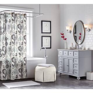 Home Decorators Collection Hampton Harbor 44 in. W x 22 in. D Bath Vanity in Dove Grey with Natural Marble Vanity Top in White BF-21375-DG