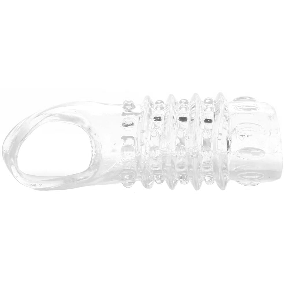 Textured Stimulation Enhancer Penis Sheath in Clear