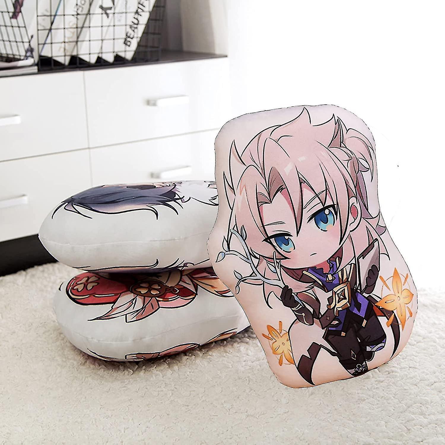 Genshin Impact Plush Pillow Toys， Toy Pillow Soft Cartoon Dolls Sofa Cushion Hugging Pillow， Cosplay