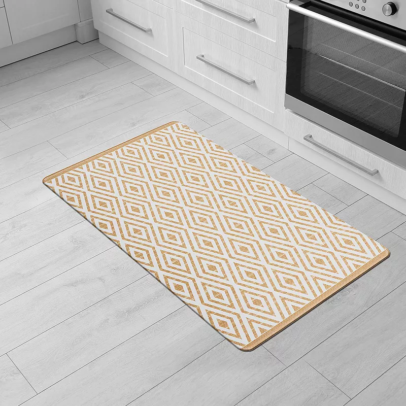 World Rug Gallery Geometric Anti-Fatigue Mat