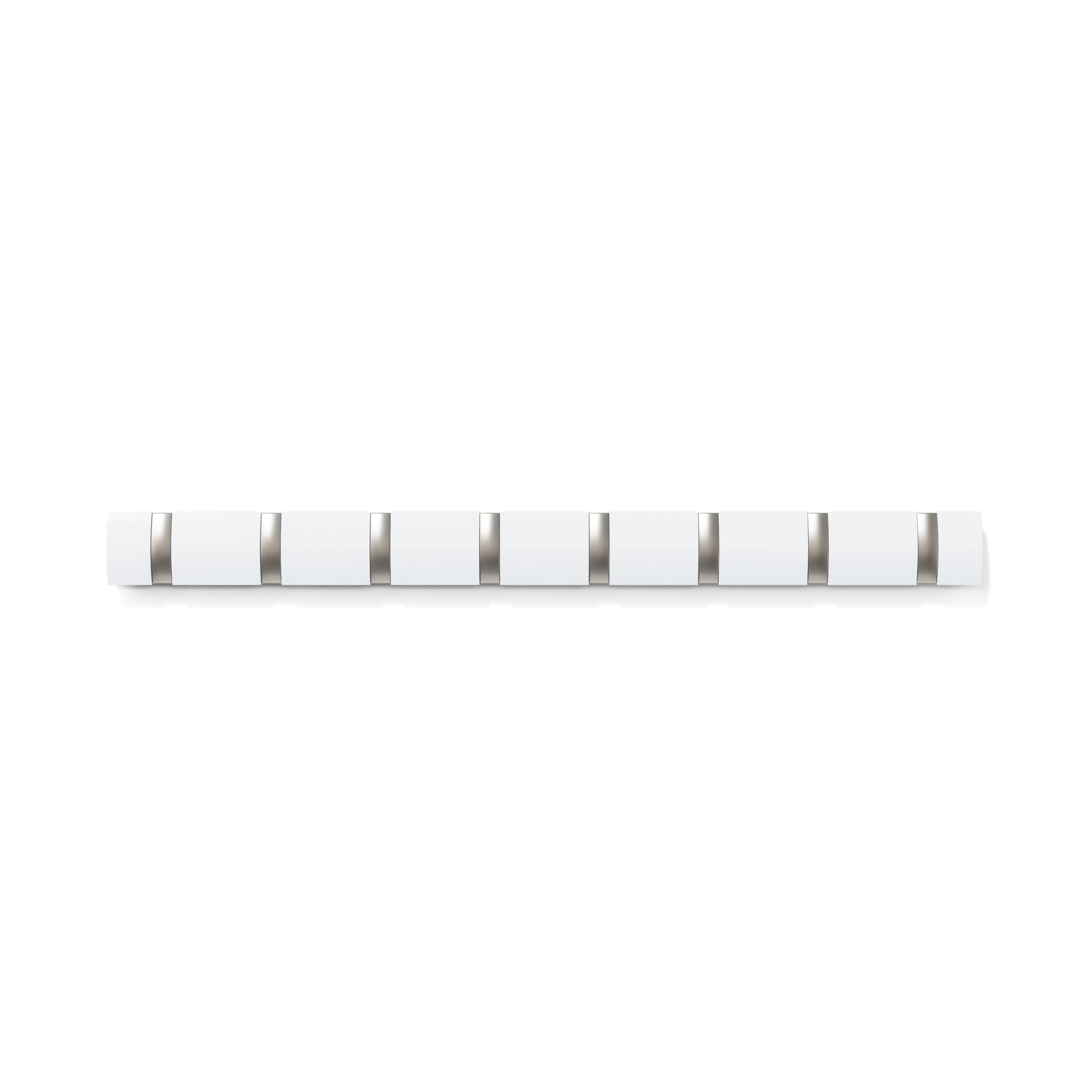 Umbra Flip 8 Hook Wall Mounted Coat Rack White