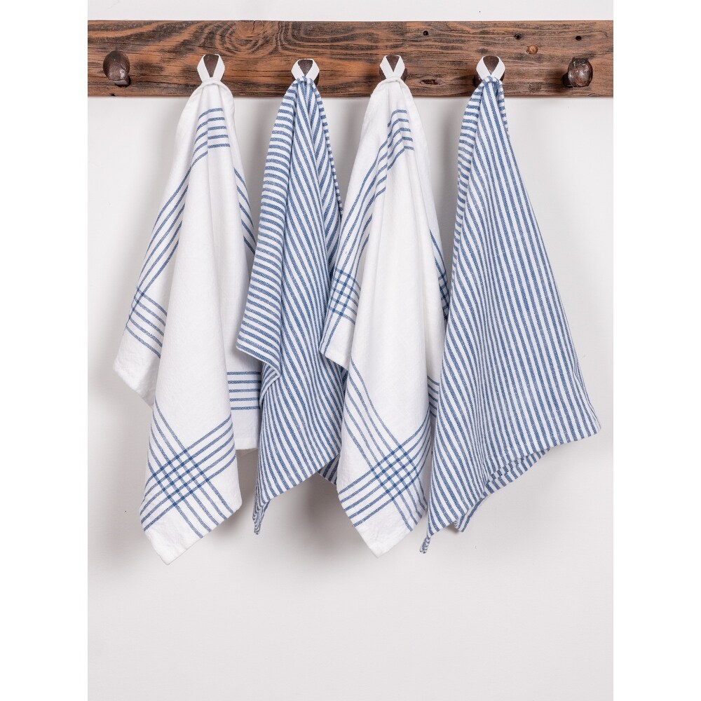 Monoco Relaxed Casual Kitchen Towels  Set of 4