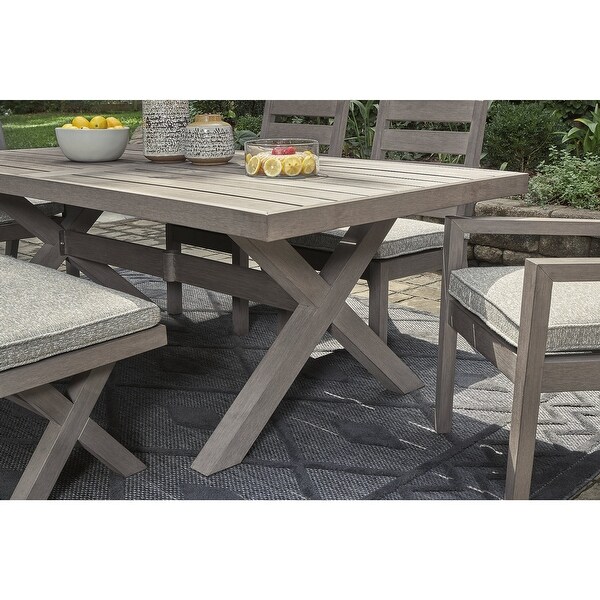 Signature Design by Ashley Hillside Barn Brown Outdoor Dining Table