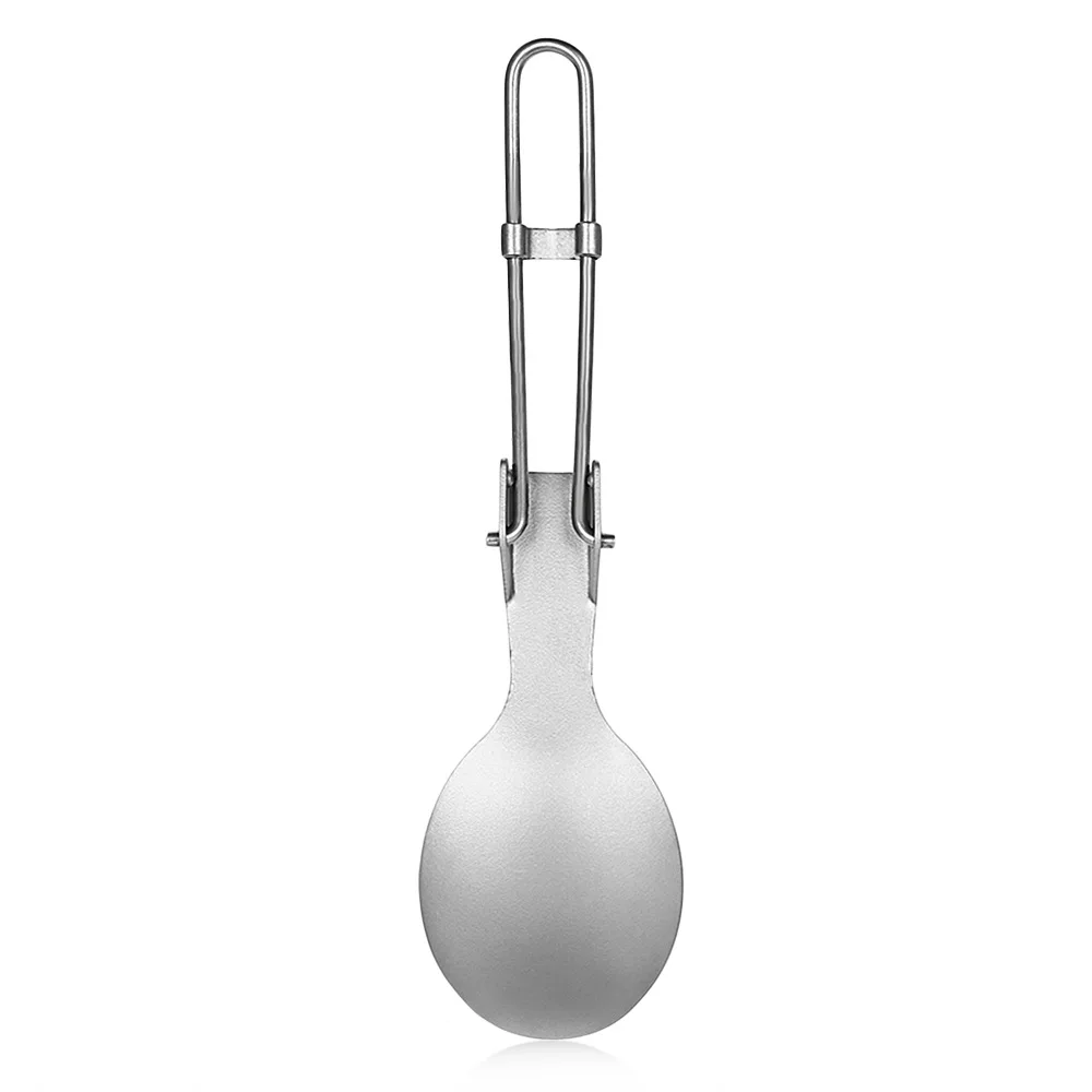 Custom Ultralight 16g Portable Pure Titanium Multifunctional Camping  Spoon For Outdoor