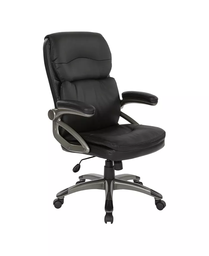 OSP Home Furnishings High Back Leather Executive Office Manager's Chair