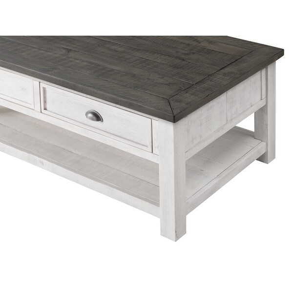 The Gray Barn Downington Solid Wood 2-drawer Coffee Table