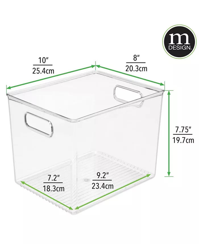 mDesign Plastic Kitchen Pantry Storage Organizer Container Bin