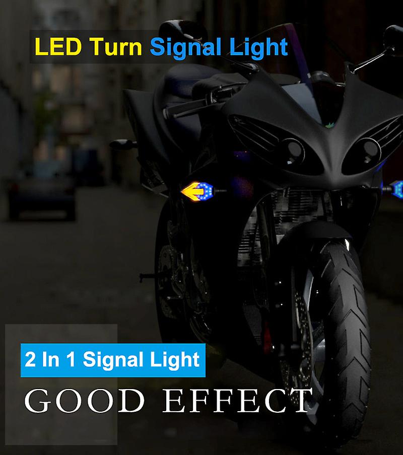 Born Pretty 2 In 1 Motorcycle Turn Signal Indicator Led Turn Signals Light Motorbike Bright Lights For Honda Harley Yamha Hayabusa Suzuki