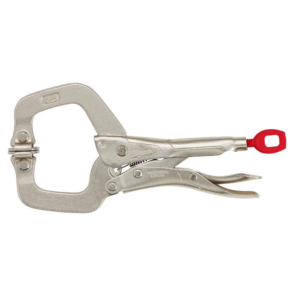 Milwaukee 6 Inch TORQUE LOCK Locking C-Clamp With Swivel Jaws 48-22-3522 from Milwaukee