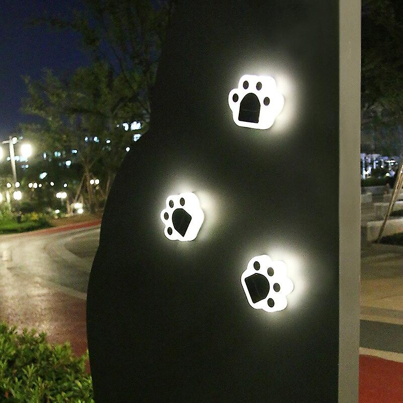 Solar Led Outdoor Waterproof Lawn Light Garden Garden Ground Plug Light Buried Light Landscape Decorative Light Bear Paw Lights