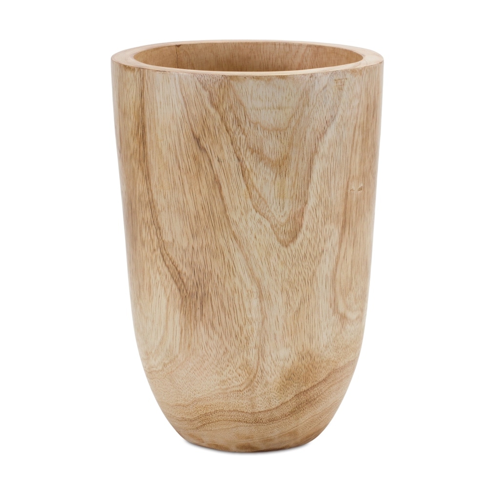 Wood Vase Planter 10\