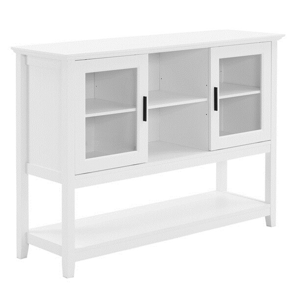 White Bathroom Floor Storage Cabinet