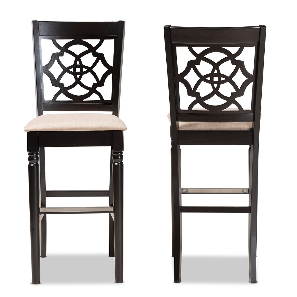 Alexandra Modern and Contemporary 2 Piece Bar Stool Set