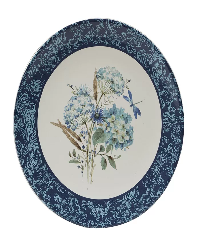 Certified International Bohemian Blue Set of 4 Dinner Plate