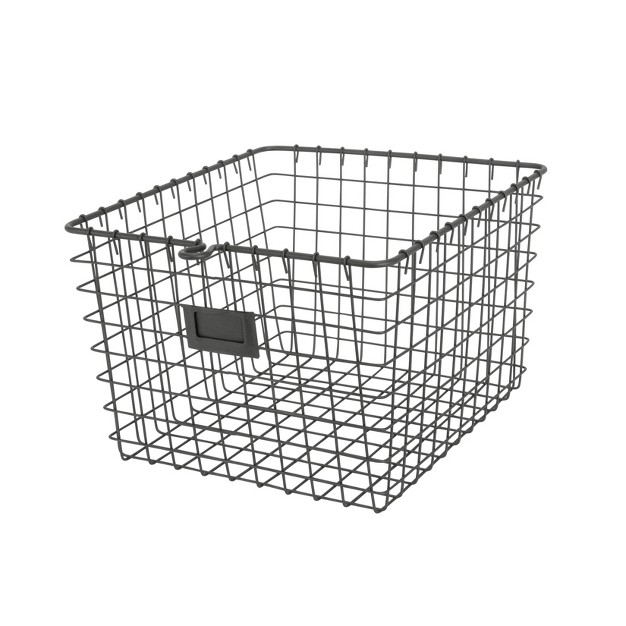 Spectrum Diversified Medium Storage Basket Dark Gray