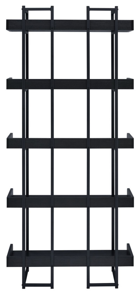 Picket House Peyton Bookshelf  Espresso   Industrial   Bookcases   by Picket House  Houzz