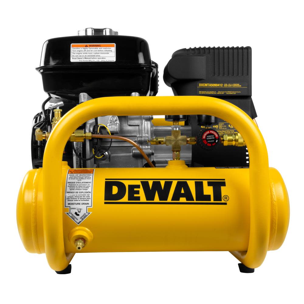 DW 4 Gallon Air Compressor Portable Gas DXCMTA5590412 from DW