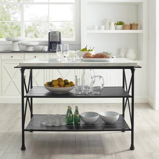 CROSLEY FURNITURE Madeleine Black Kitchen Island CF3024-MB