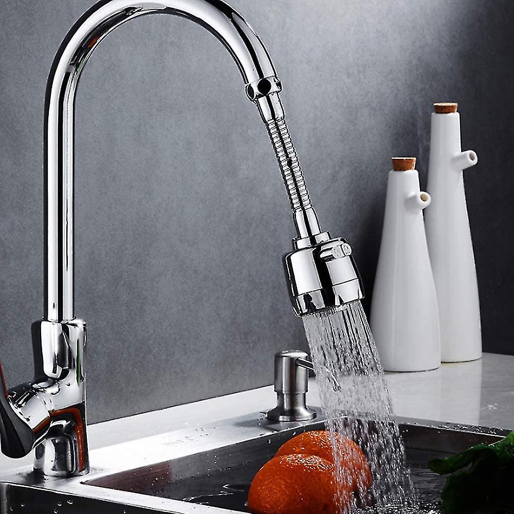 360 Swivel Sink Faucet Extended Bubbler Tap Aerator Water Saving Filter Tap Spray Adjuster Nozzle Head For Kitchen (long)