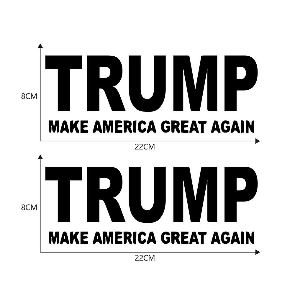 Black Bumper Sticker Decal Car Body Sticker Trump 2020 Decals - Make America Great Again For President 2020 Decal United States Presidential Election，
