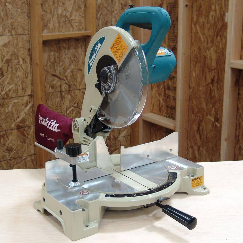 Makita 15 Amp 10 in. Corded Compact Single Bevel Compound Miter Saw with 40T Carbide Blade and Dust Bag LS1040