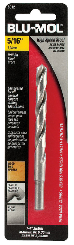 Blu-Mol Xtreme 5/16 in. X 4-1/2 in. L High Speed Steel Drill Bit 1 pc