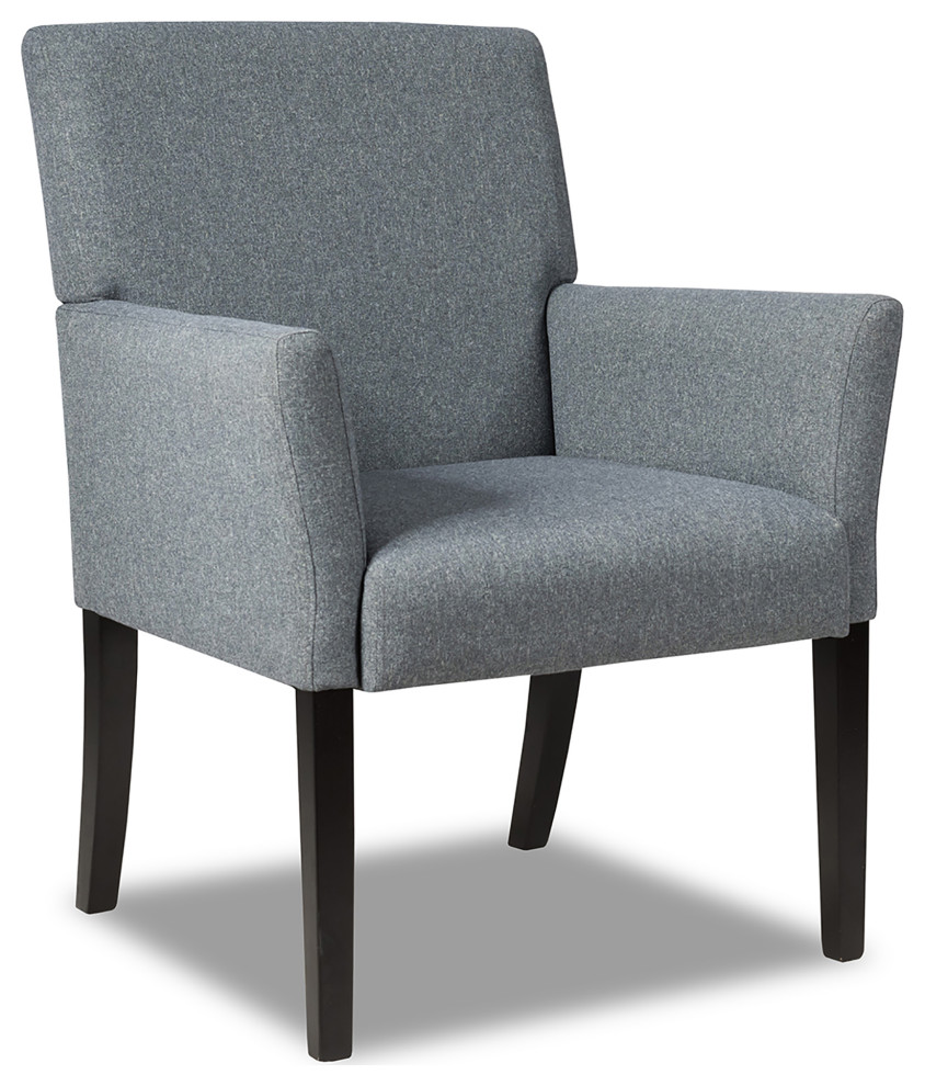 Executive Guest Chair Reception Waiting Room Arm Chair w/Rubber Wood Legs   Transitional   Armchairs And Accent Chairs   by Costway INC.  Houzz