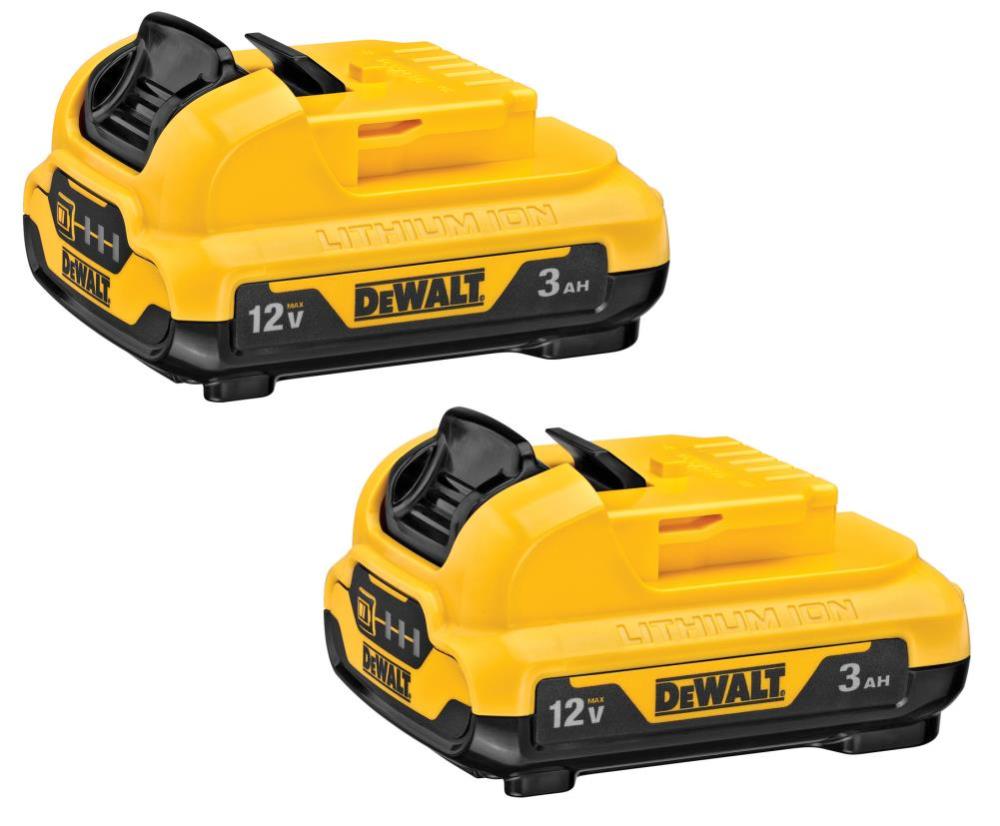 DEWALT 12V MAX 3.0Ah Li-Ion Battery 2pk DCB124-2 from DEWALT