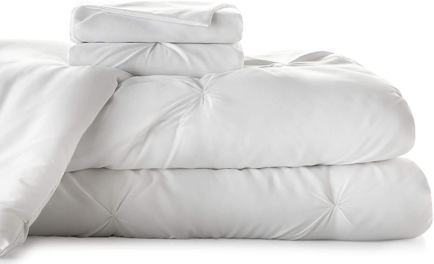 All-Season Quilted Comforter - Corner Duvet Tabs - Hypoallergenic - Plush Microfiber Fill - Machine Washable - Duvet Insert