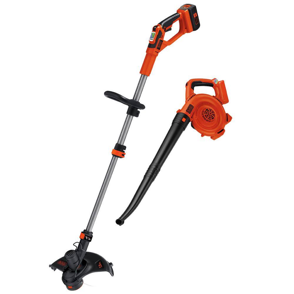 BLACK+DECKER 40V MAX Brushless Cordless Battery Powered String Trimmer (1) 2Ah Battery  Charger  Leaf Blower (Tool Only) LCC140