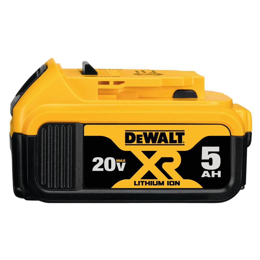 DW ATOMIC 20V MAX Lithium-Ion Cordless Impact Driver Kit AND 20V MAX XR Premium Lithium-Ion 5.0Ah Battery DCF850P1WDCB205