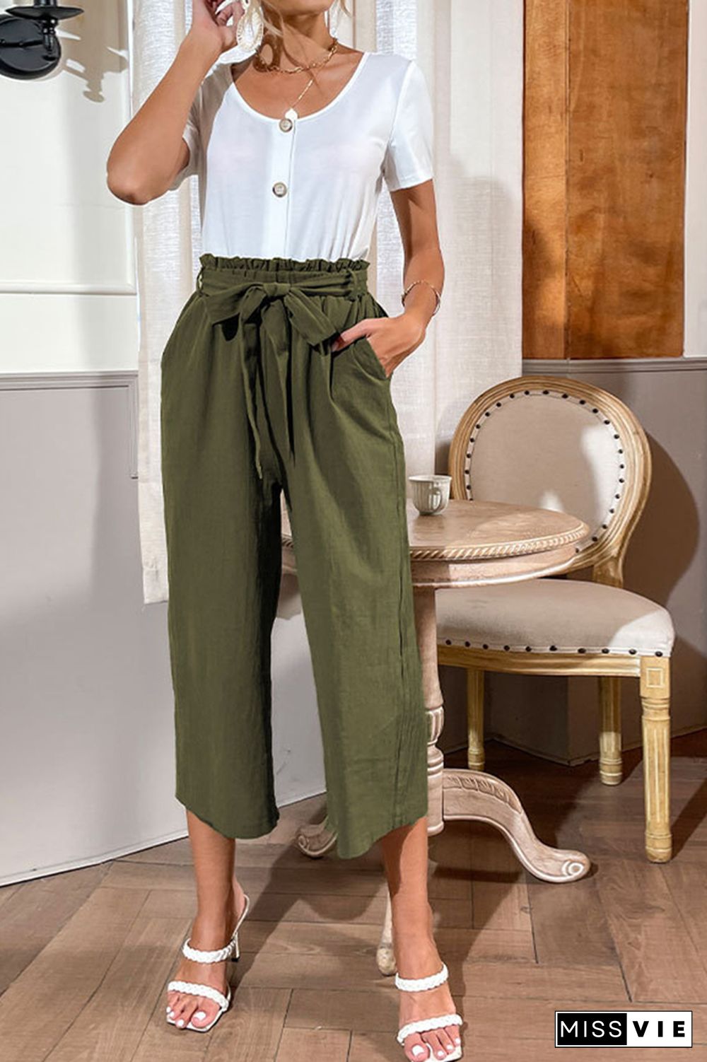 White Top And Pants Set Wholesale