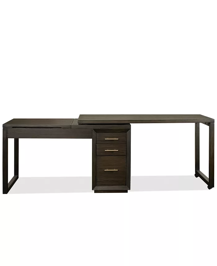 Furniture Prelude 56 Wood Swivel Lift Top L-shaped Desk