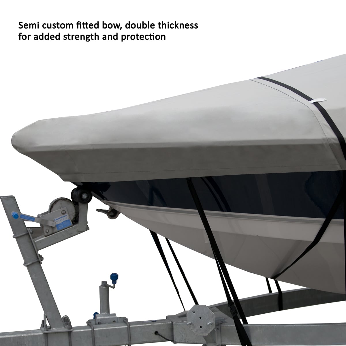 Oceansouth Boat Cover for T-Top Boat - 32ft7in to 33ft6in - 120in Width - Waterproof - Sun Protection