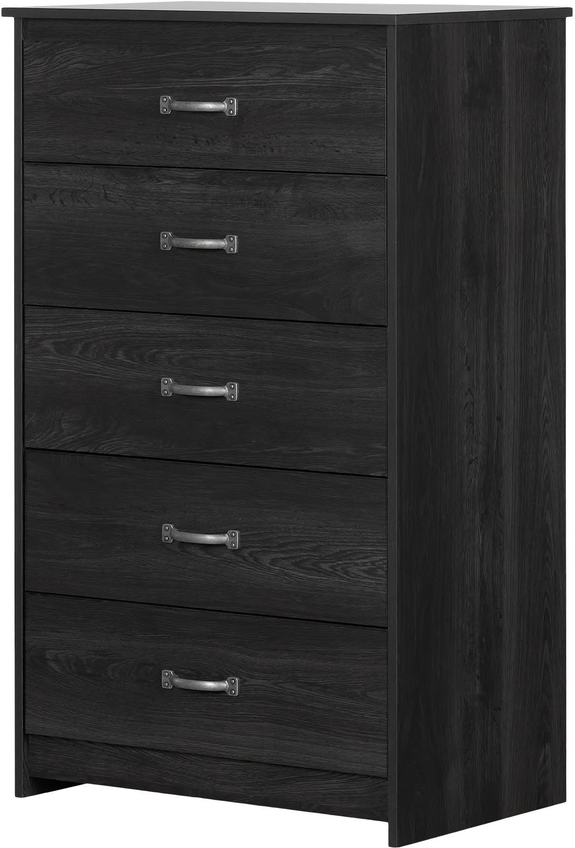 Tassio Farmhouse Gray Oak Chest of Drawers - South Shore