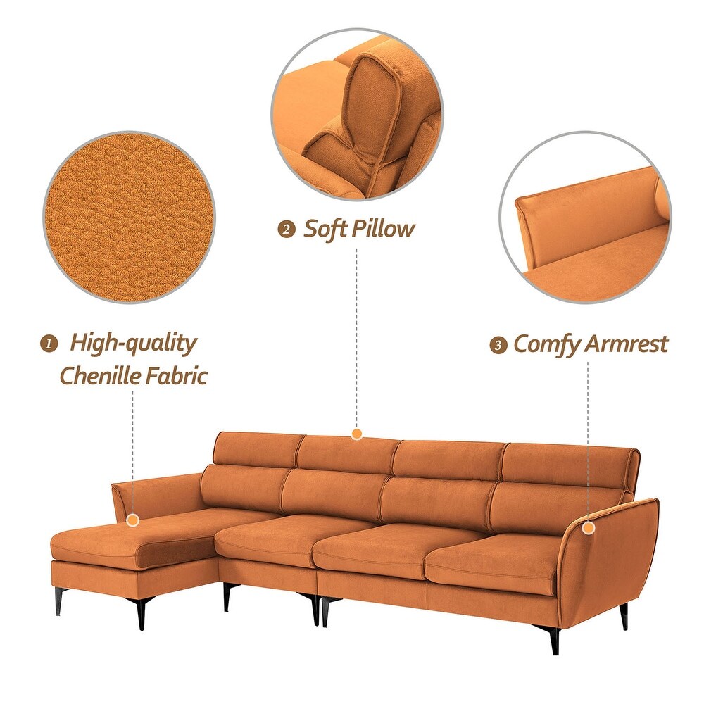 Sectional Sofa with Chaise Left/Right Handed Chaise