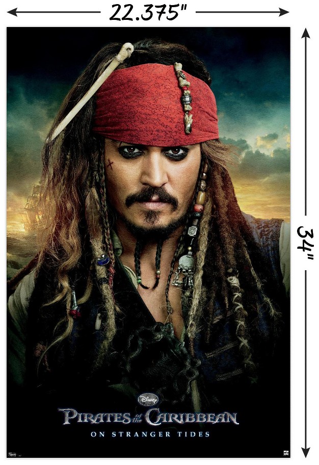 Trends International Disney Pirates Of The Caribbean On Stranger Tides One Sheet Unframed Wall Poster Prints