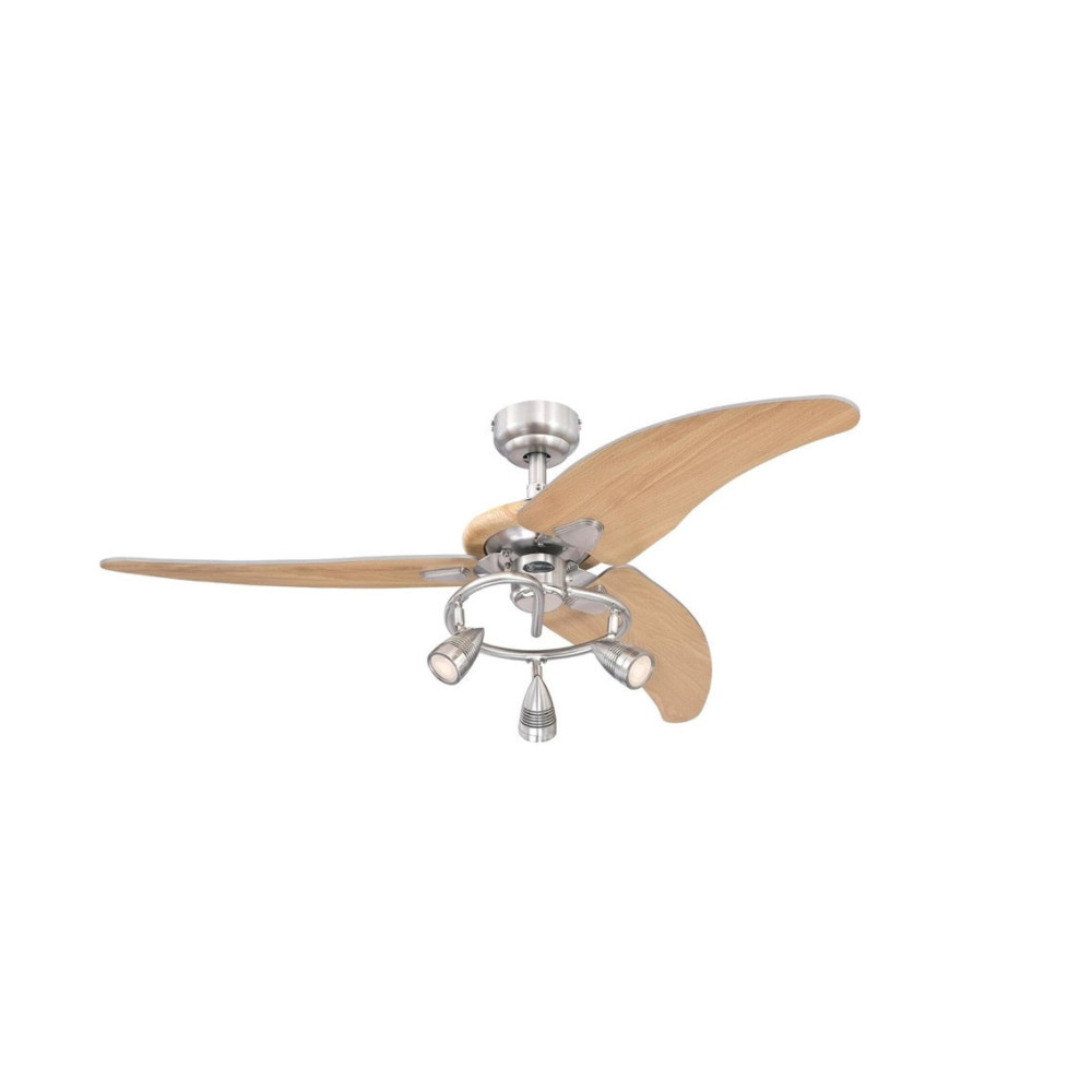 Westinghouse 48 Elite Brushed Nickel LED Indoor Ceiling Fan ;