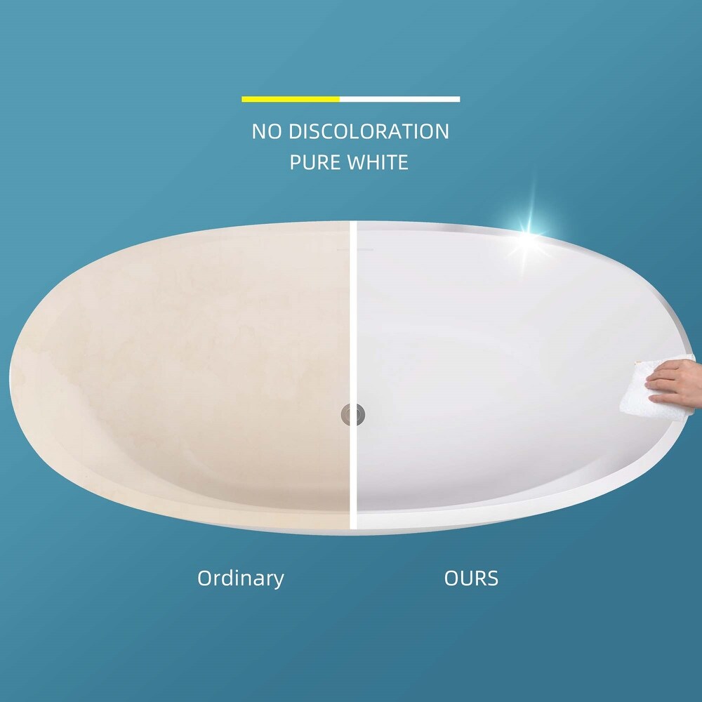 Adjustable Acrylic Free Standing Tub   Oval Shape