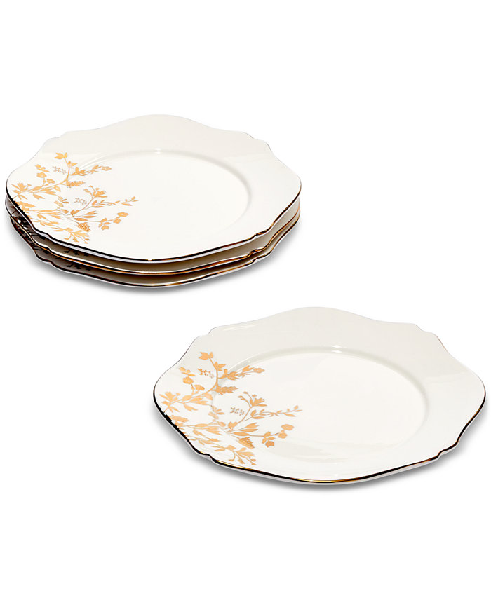 Charter Club Gilded Salad Plates Set of 4